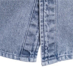 Washed Denim Overshirt with Pockets