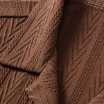 Texture Jacquard Cuban Shirt & Crinkle Textured Drawstring 5" Shorts Set