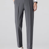 Twisted Jacquard Knit Polo & Slim Fit Tapered Trousers Set