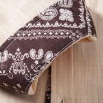 Contrast Paisley Print Linen Shirt