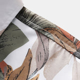 Tropical Print Button Up Shirt