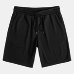 Muscle Fit Ribbed Deep Cuban Shirt & Drawstring Ribbed Shorts Set