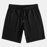 Muscle Fit Ribbed Deep Cuban Shirt & Drawstring Ribbed Shorts Set