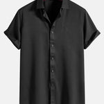 Solid Color Lapel Basic Shirts