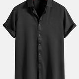 Solid Color Lapel Basic Shirts