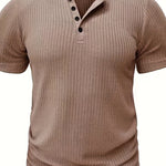 TEXTURED CREW NECK SHIRT FOR MEN