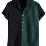 Contrast Striped Panel Shirt