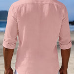 BUTTON LAPEL SHIRT FOR MEN