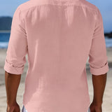 BUTTON LAPEL SHIRT FOR MEN