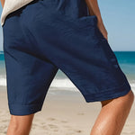 LINEN BEACH SHORTS FOR MEN