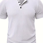 TEXTURED CREW NECK SHIRT FOR MEN