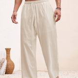 SOLID COLOUR TROUSERS FOR MEN