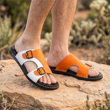 Thornhill Genuine Leather Slide Sandals