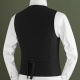 SLEEVELESS BUTTON SHIRT FOR MEN