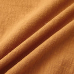 Long Sleeved Linen Stand Collar Shirt