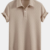 Geometric Jacquard Polo & Geometric Jacquard Shorts Set