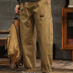 Vintage-Inspired Casual Utility Pants