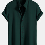 Muscle Fit Ribbed Stand Collar Shirt