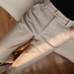 Harrow Herringbone Wool Trousers