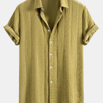Geometry Jacquard Button Up Shirt