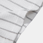 Stripe Textured Shirt & Straight Leg Linen Pants Set