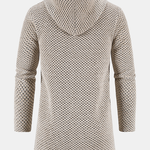 Long Line Textured Hooded Sweater & Chino Cargo Jogger Pants Set