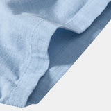 Linen Contrast Button Up Shirt