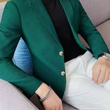LAPEL KNIT BLAZER FOR MEN