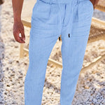 LOOSE FIT LINEN TROUSERS FOR MEN