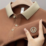 EMBROIDERED LAPEL SHIRT FOR MEN