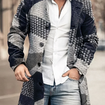 BUTTON TRENCH COAT FOR MEN