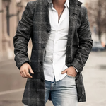 BUTTON TRENCH COAT FOR MEN
