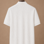 Men's Luxury Knit Polo Shirt – Soft Textured Summer | Areleon