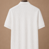 Men's Luxury Knit Polo Shirt – Soft Textured Summer | Areleon