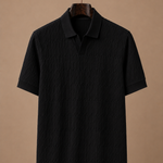Men's Luxury Knit Polo Shirt – Soft Textured Summer | Areleon