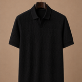 Men's Luxury Knit Polo Shirt – Soft Textured Summer | Areleon