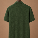Men's Luxury Knit Polo Shirt – Soft Textured Summer | Areleon