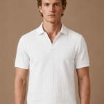Men's Luxury Knit Polo Shirt – Soft Textured Summer | Areleon