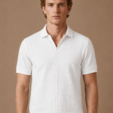 Men's Luxury Knit Polo Shirt – Soft Textured Summer | Areleon