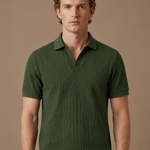 Men's Luxury Knit Polo Shirt – Soft Textured Summer | Areleon