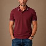 Men's Classic Tipped Polo Shirt – Smart Casual Cotton | Areleon