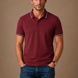 Men's Classic Tipped Polo Shirt – Smart Casual Cotton | Areleon