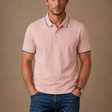Men's Classic Tipped Polo Shirt – Smart Casual Cotton | Areleon