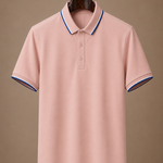 Men's Classic Tipped Polo Shirt – Smart Casual Cotton | Areleon