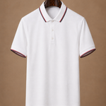 Men's Classic Tipped Polo Shirt – Smart Casual Cotton | Areleon