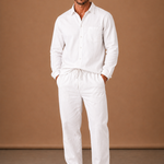 Men's Linen Cotton Set – Shirt & Trousers Smart Casual | Areleon