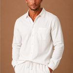 Men's Linen Cotton Set – Shirt & Trousers Smart Casual | Areleon