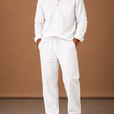 Men's Linen Cotton Set – Shirt & Trousers Smart Casual | Areleon