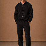 Men's Linen Cotton Set – Shirt & Trousers Smart Casual | Areleon