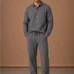 Men's Linen Cotton Set – Shirt & Trousers Smart Casual | Areleon